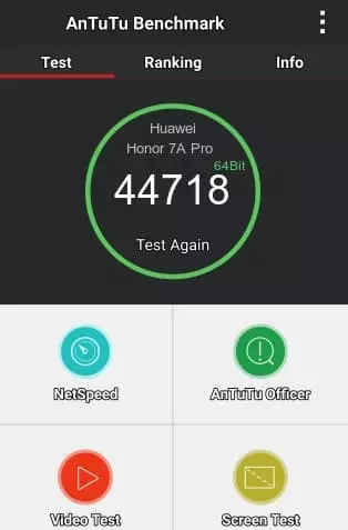 Huawei Honor 7A Pro antutu