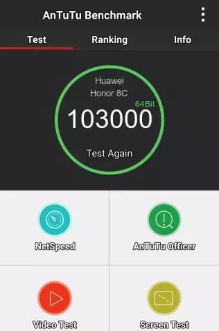 Huawei Honor 8C antutu