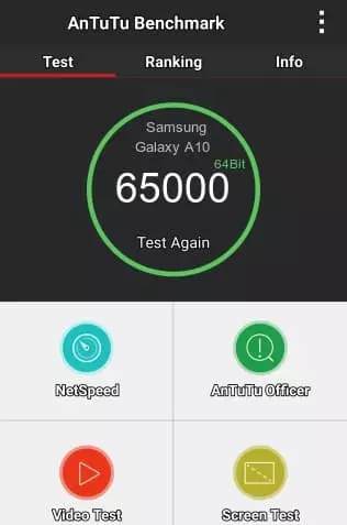 Samsung Galaxy A10 antutu