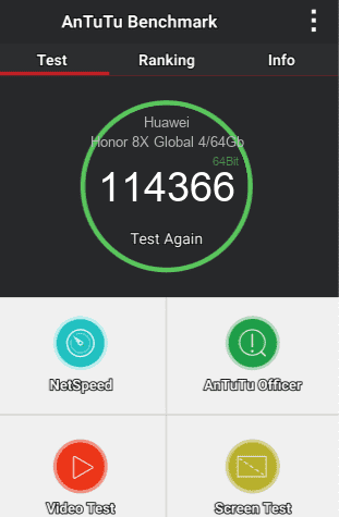 Huawei Honor 8X antutu